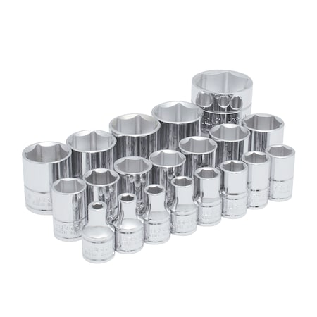 Urrea 1/2" drive 12-point short socket set 20PC 54109